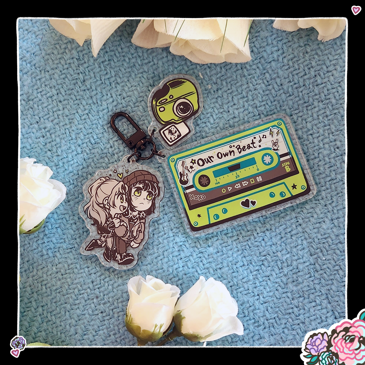 Green Yuri Acrylic Charm