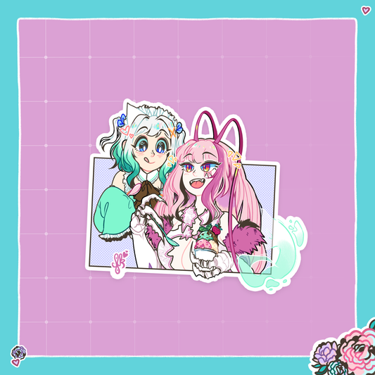 Mint & Matara Ice Cream Sundae Sticker