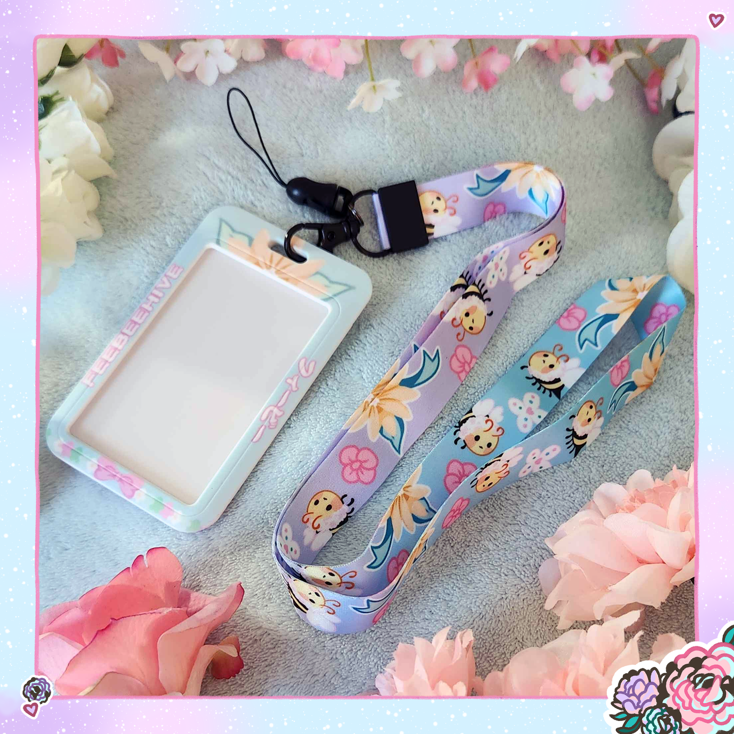 FeeBeeHive Lanyard & ID/Cheki Holder