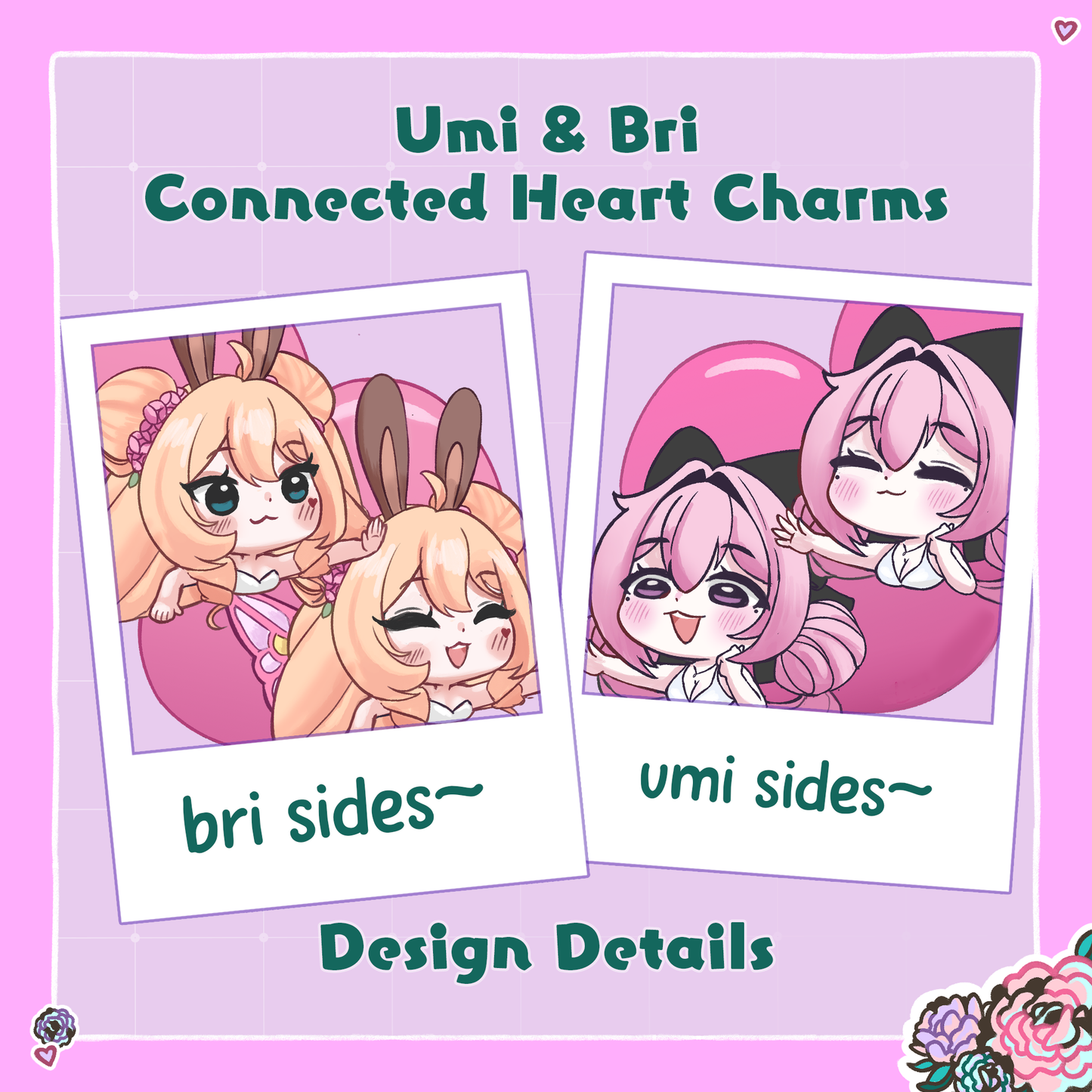 Umi & Bri's Connected Hearts Charms