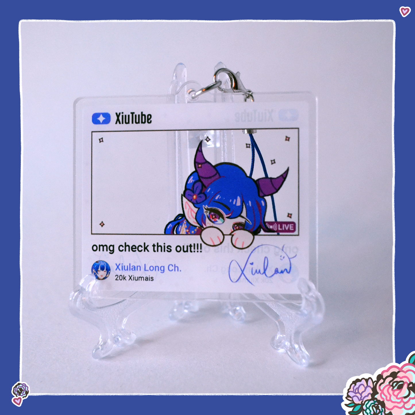 Xiulan’s Clickbait Thumbnail Acrylic Charm