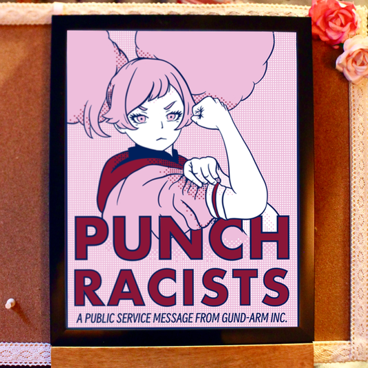Punch Racists 11 x 14" Art Print