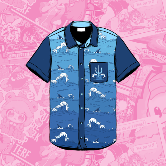 Shaaark! Button-Up