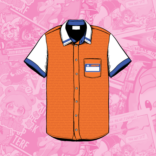 KFP Cosplay Button-Up & Pin