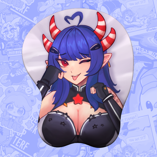 Rheya Heart's Blue Dragon Booba Mousepad